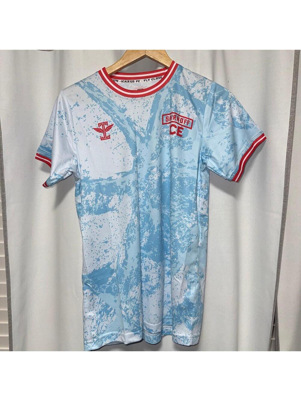 Smirnoff Ice "Ice Cold" Soccer Jersey collaboration with the independent Icarus